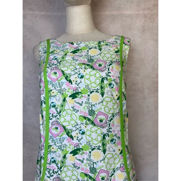 Lilly Pulitzer Originals Collection Worth Shift Dress Queen Of Green size 10 RAR - Picture 2 of 7